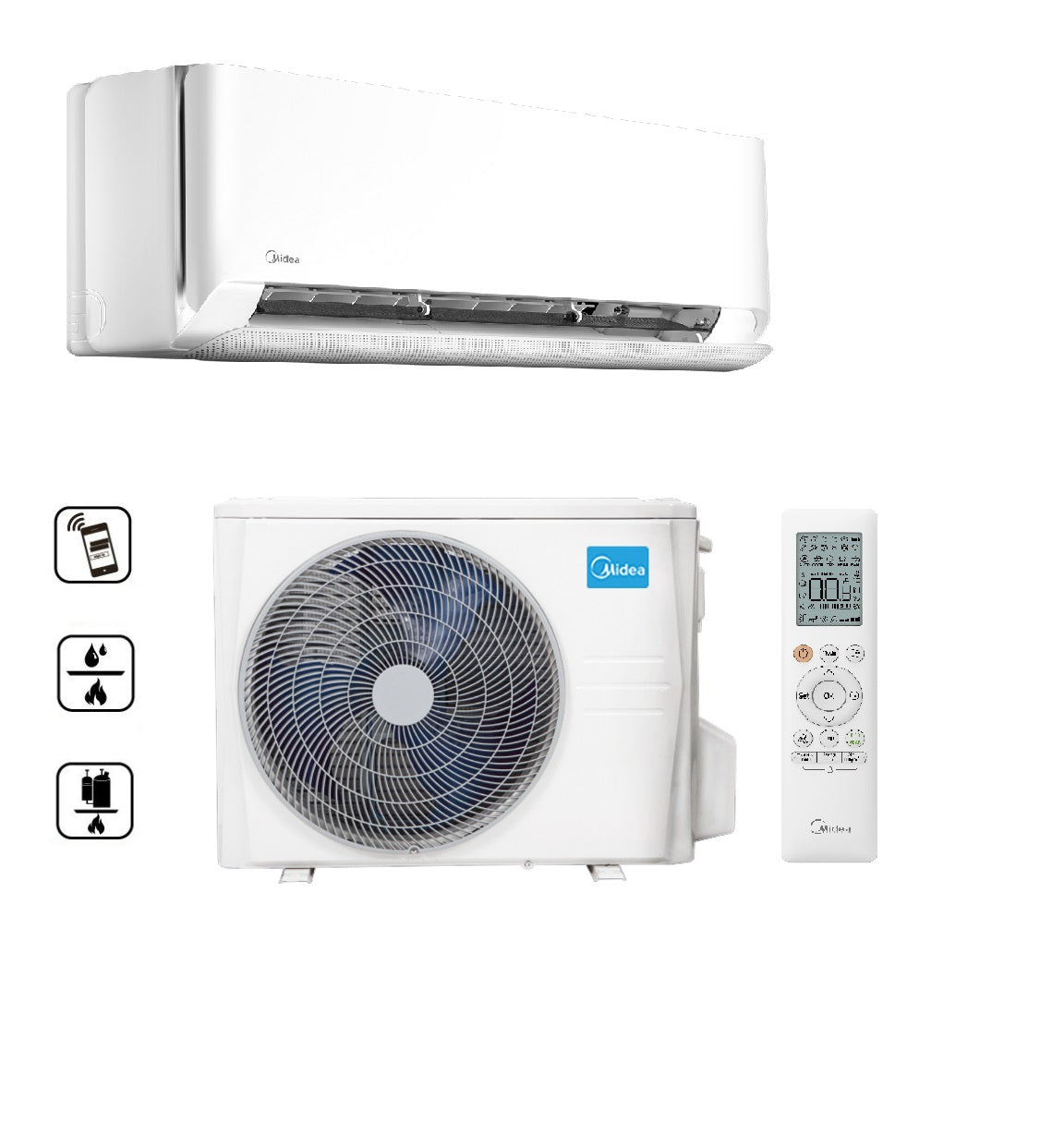 Midea Breezeless E oldalfali split