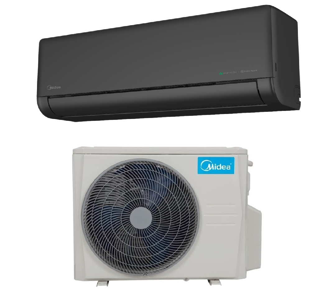 Midea Solstice oldalfali split(fekete)- Bevezető ár!